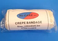 Bandage Crepe - 75mm Hi-Care 4.5m stretched