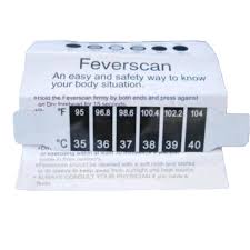 Thermometer strip - single use